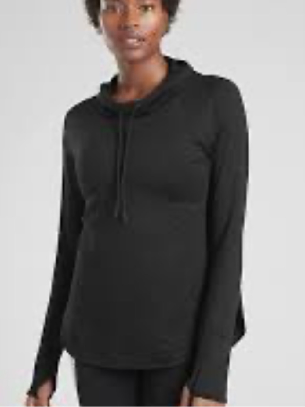 Athleta - Women's Uptempo Hoodie Sweatshirt. Black. Size Medium